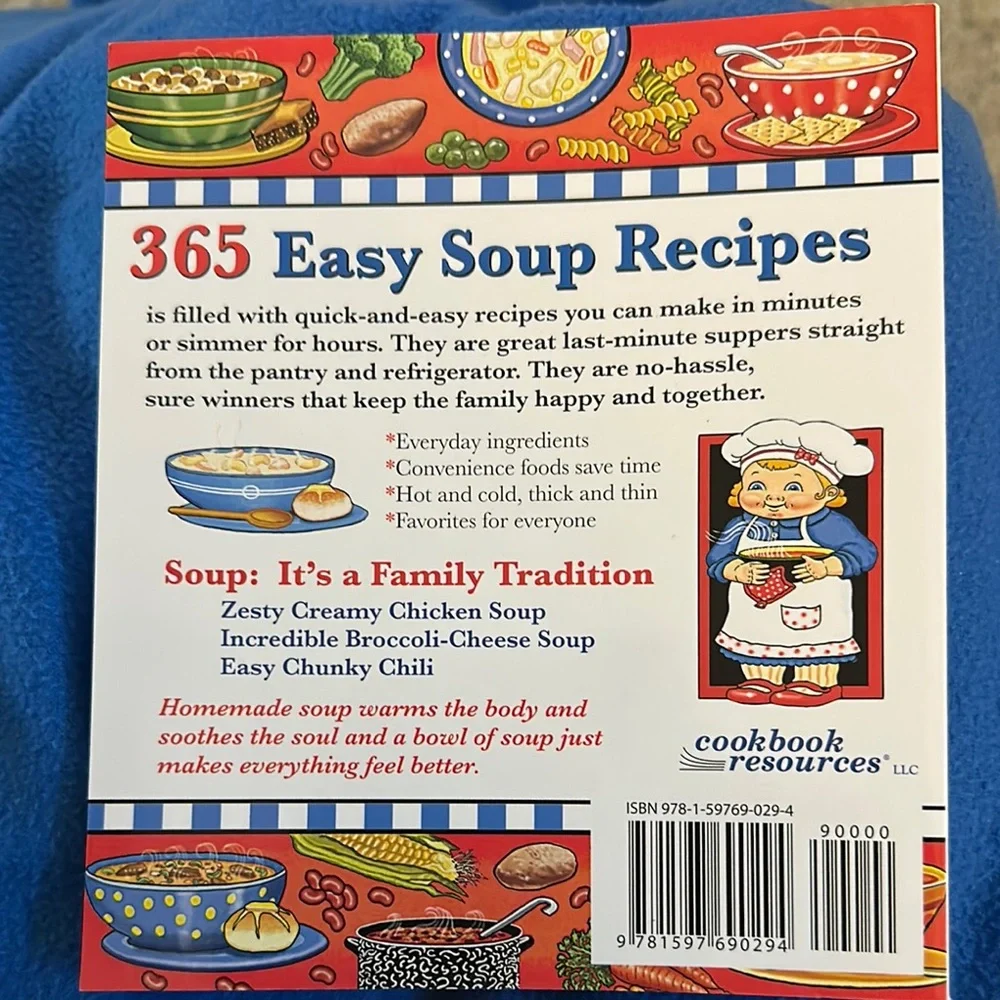 New 365 Easy Soup Recipes Book - Picture 3 of 3